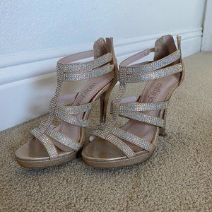 Cathy Jean Diamond Studded Heels